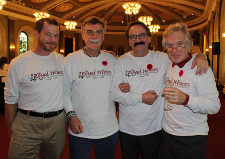 The four Royal Winers celebrating at JoK 2016